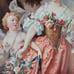 1916 Hand-colored Lithograph Madame de Gueidan en Flore Nicolas de Largilliere
