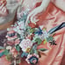 1916 Hand-colored Lithograph Madame de Gueidan en Flore Nicolas de Largilliere
