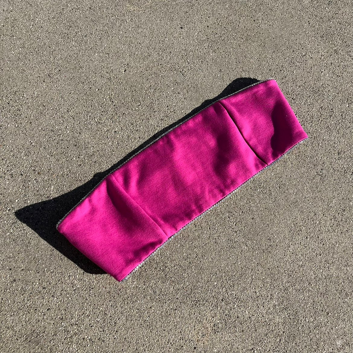 Staud fuschia pink gem crystal embellished bandeau crop top
