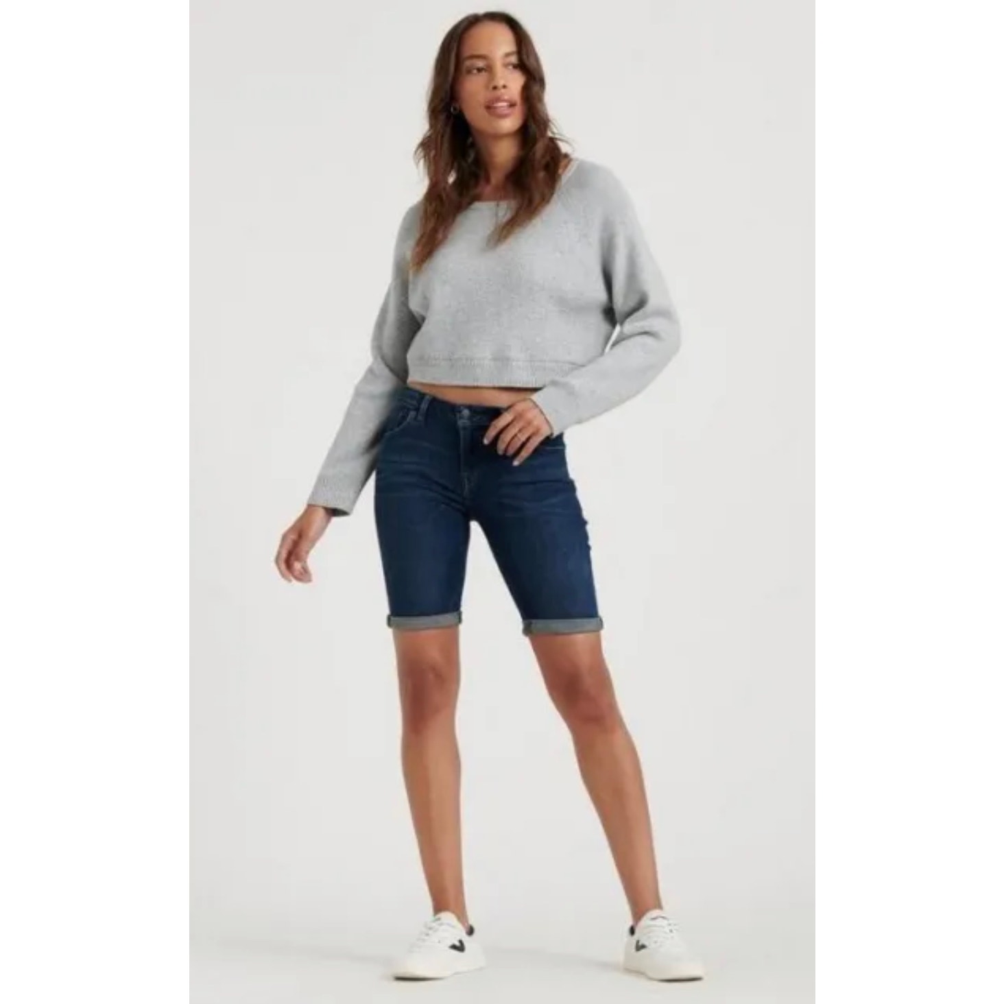 Lucky Brand The Bermuda Denim Jean shorts dark wash 28