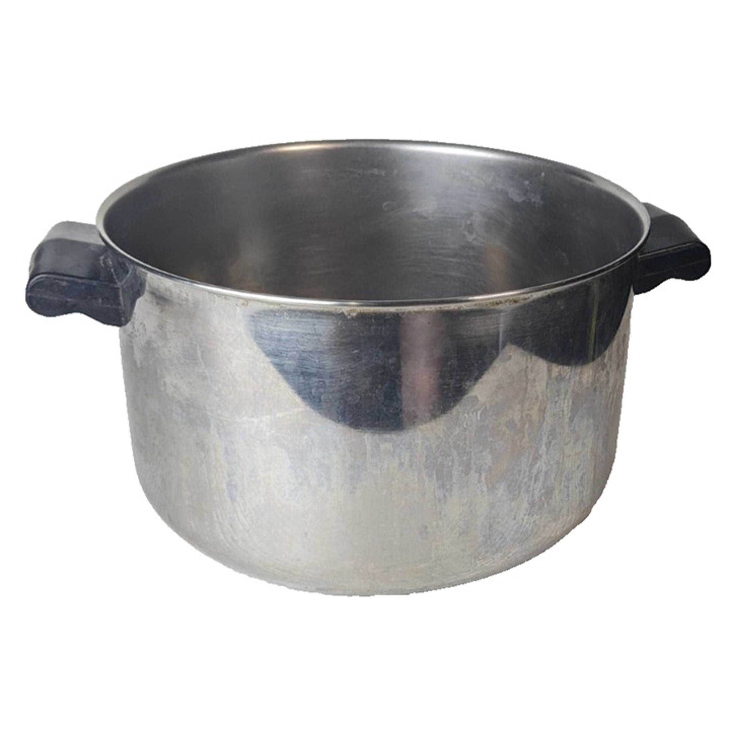 FARBERWARE STOCK POT 4quart NO LID aluminum CLAD STAINLESS STEEL -