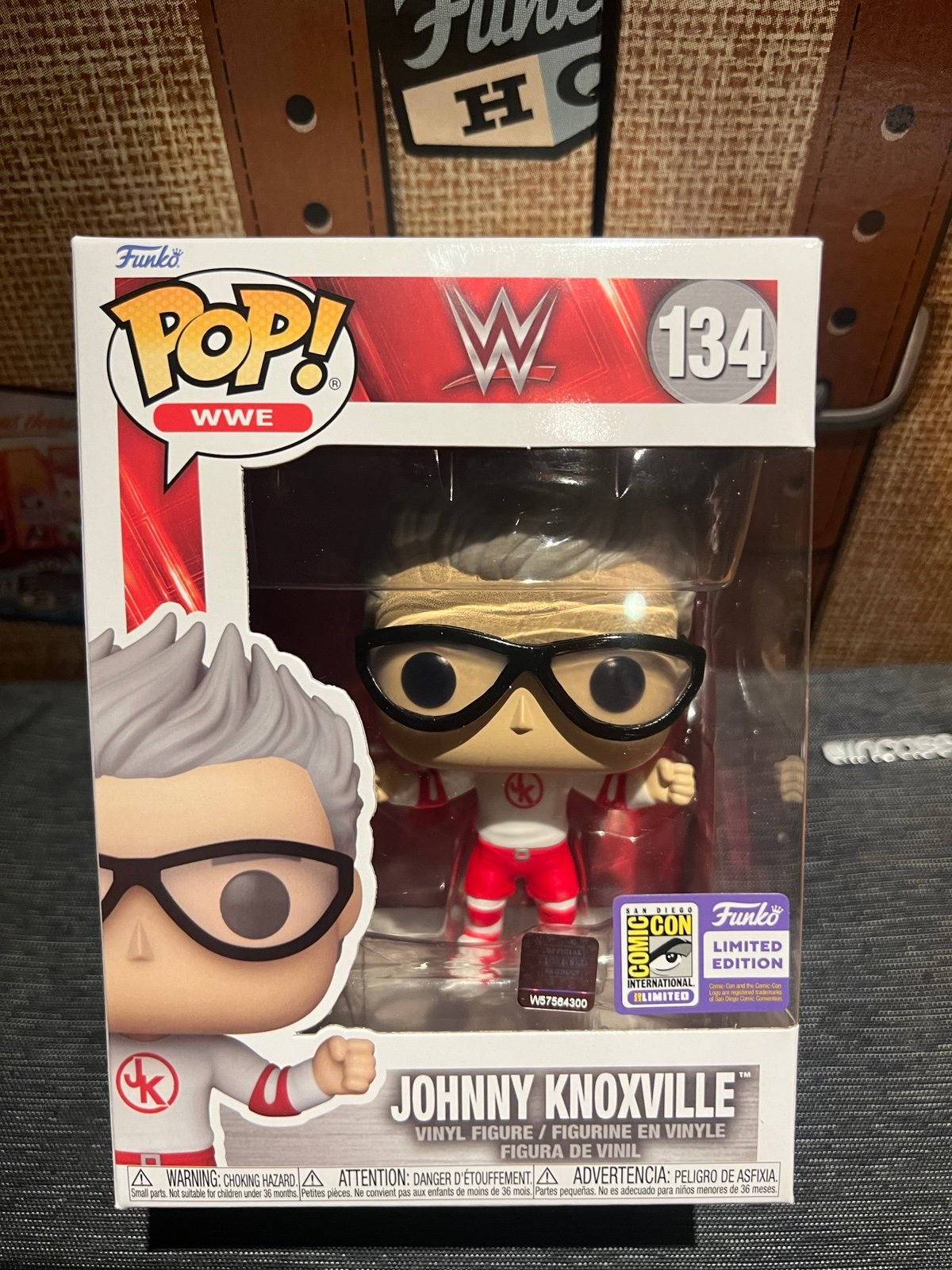 Funko Pop-WWE- Johnny Knoxville #134-2023 San Diego Comic-Con