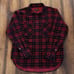 Rag & Bone Engineered Plaid Corduroy Shirt Mens Large Black/Red