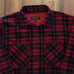 Rag & Bone Engineered Plaid Corduroy Shirt Mens Large Black/Red