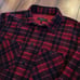 Rag & Bone Engineered Plaid Corduroy Shirt Mens Large Black/Red