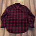 Rag & Bone Engineered Plaid Corduroy Shirt Mens Large Black/Red