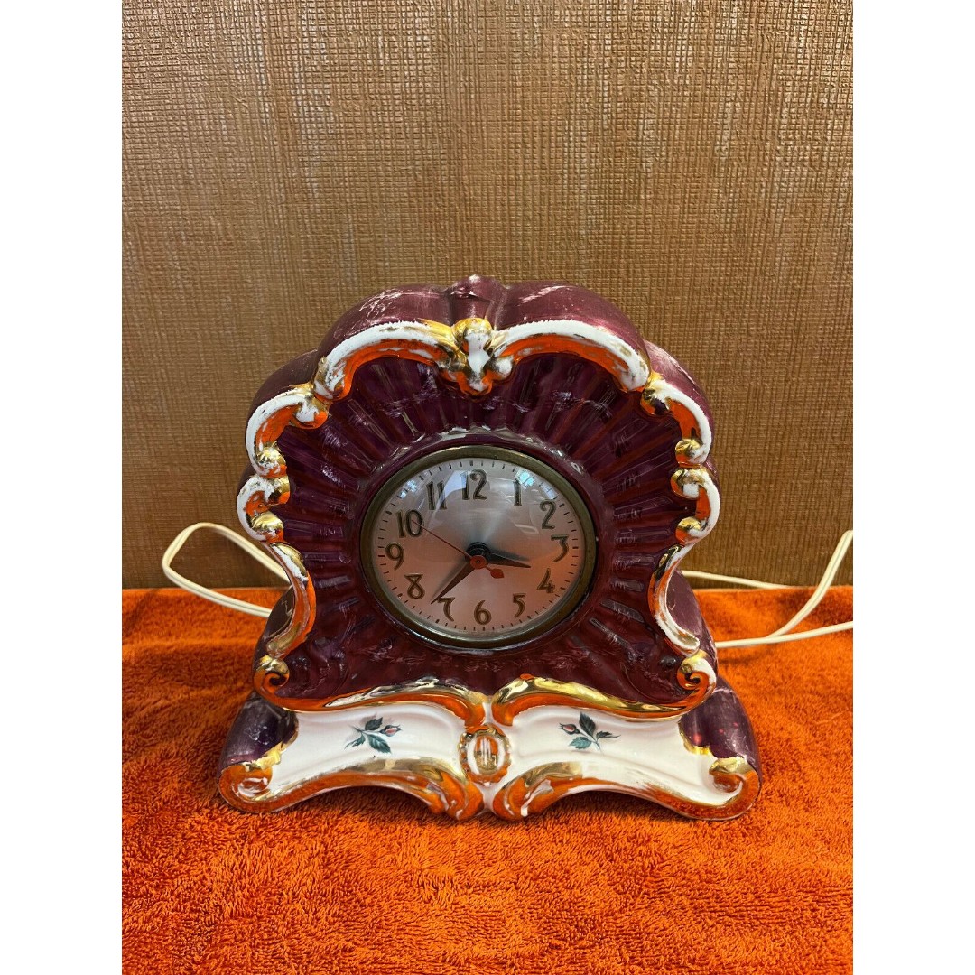 Sessions, Ansonia, or New Haven* Porcelain Mantel Clock Model W * Unbranded