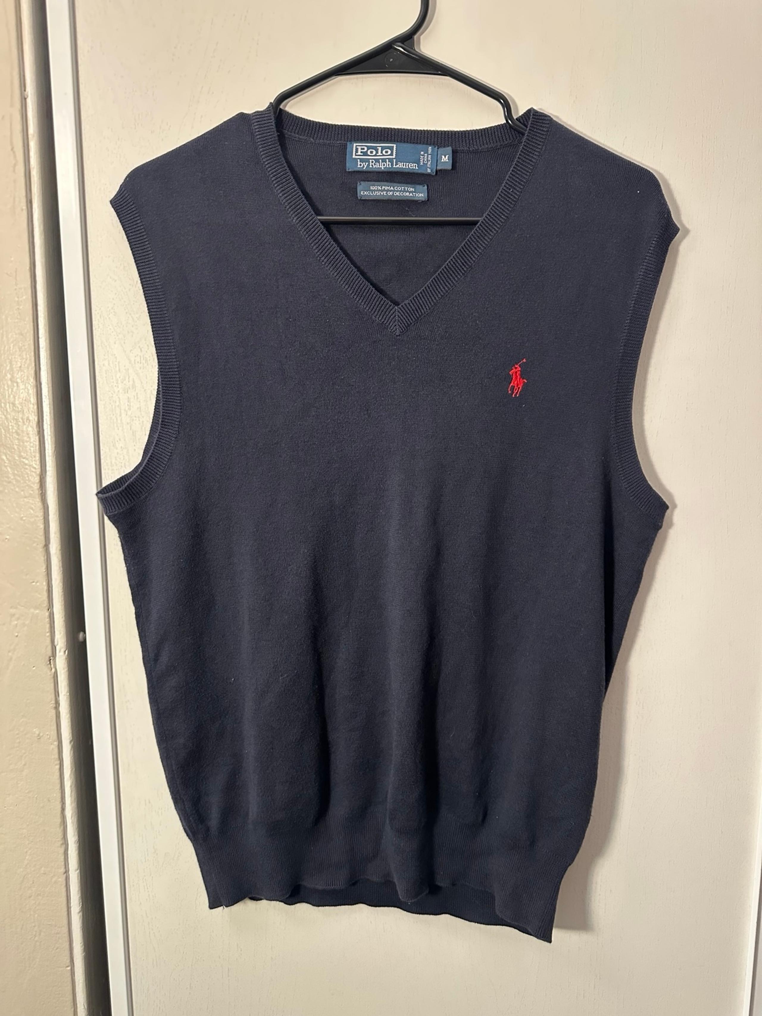 Polo Ralph Lauren Men’s Navy Blue Sweater Vest