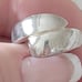 Vtg.Unique sterling silver crisscross ring- sz7