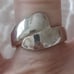 Vtg.Unique sterling silver crisscross ring- sz7