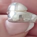 Vtg.Unique sterling silver crisscross ring- sz7