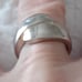 Vtg.Unique sterling silver crisscross ring- sz7