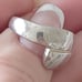 Vtg.Unique sterling silver crisscross ring- sz7