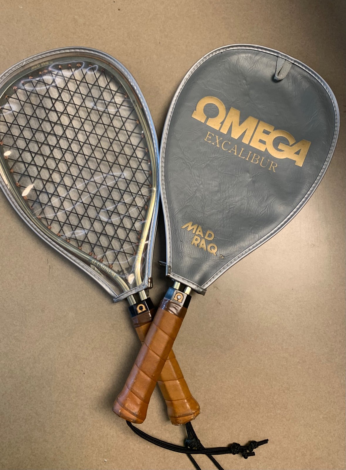Omega Excalibur Raquetball racquets Mad Raq set of 2