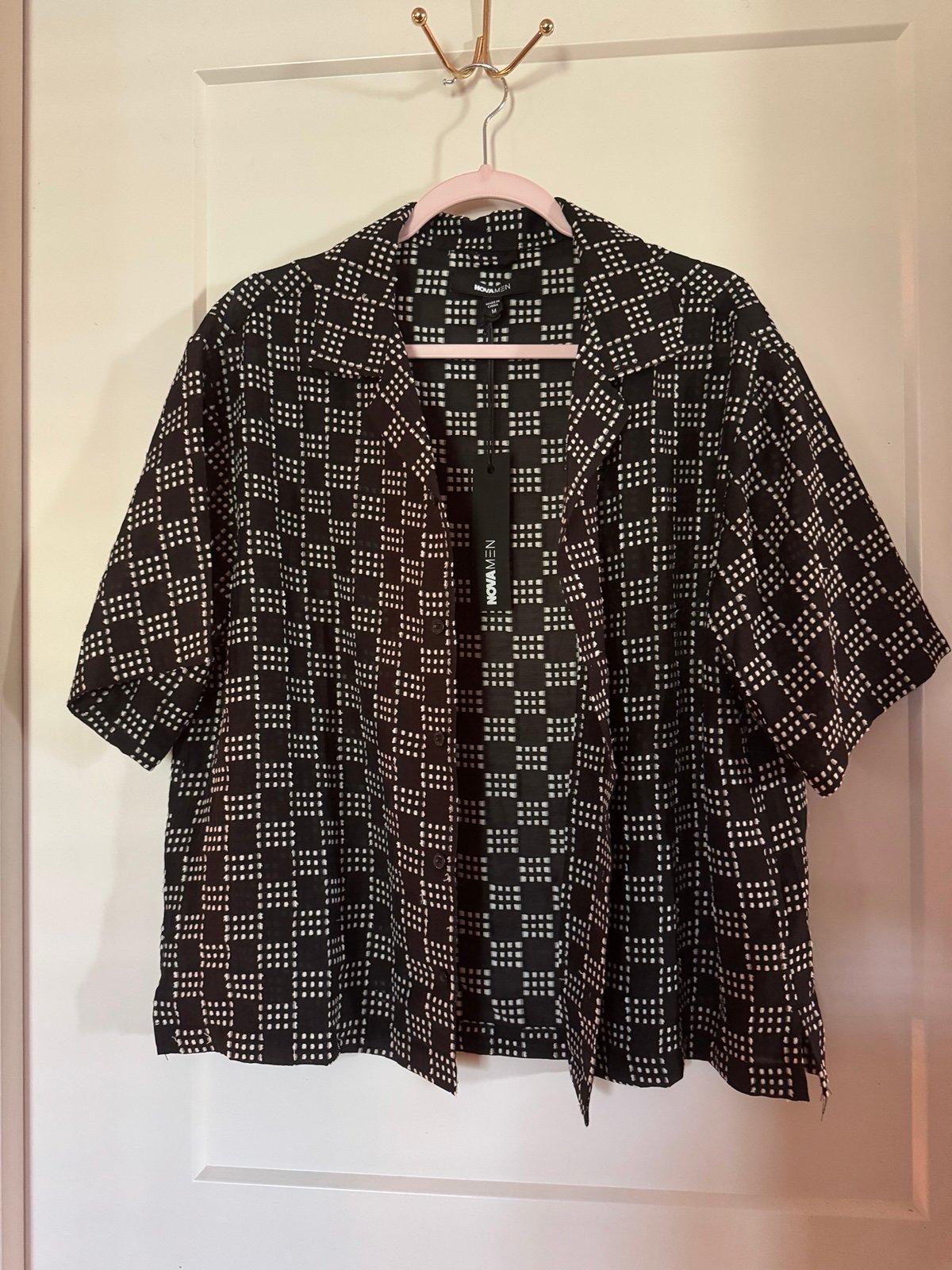 FashionNova Men Retro-Crop Shirt