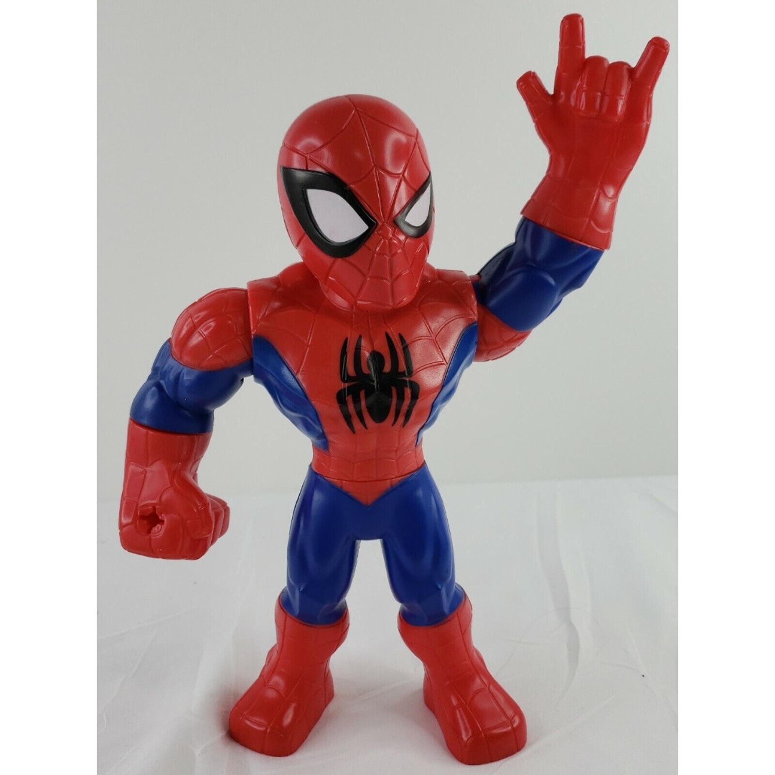 Playskool Mega Mighties Marvel SPIDER-MAN 10” Figure! Great Sculpt Hard Plastic