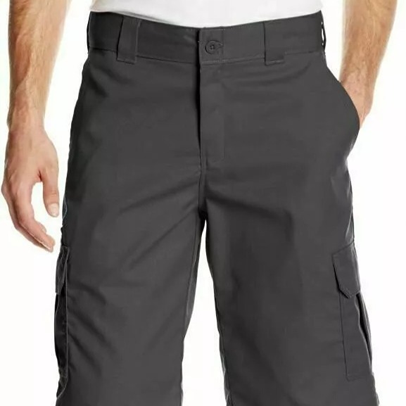 Dickies Men's 13 Inch Relaxed Fit Stretch Twill Cargo Short, Black, 30 NWT