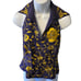 Worth Silk Halter Top Embroidered Purple Gold Size 4