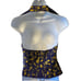 Worth Silk Halter Top Embroidered Purple Gold Size 4