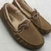 UGG Brown Suede Moc Toe Slip-On Moccasin Slippers Women Size 10 or Men 8.5