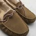 UGG Brown Suede Moc Toe Slip-On Moccasin Slippers Women Size 10 or Men 8.5