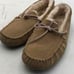 UGG Brown Suede Moc Toe Slip-On Moccasin Slippers Women Size 10 or Men 8.5