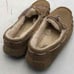 UGG Brown Suede Moc Toe Slip-On Moccasin Slippers Women Size 10 or Men 8.5
