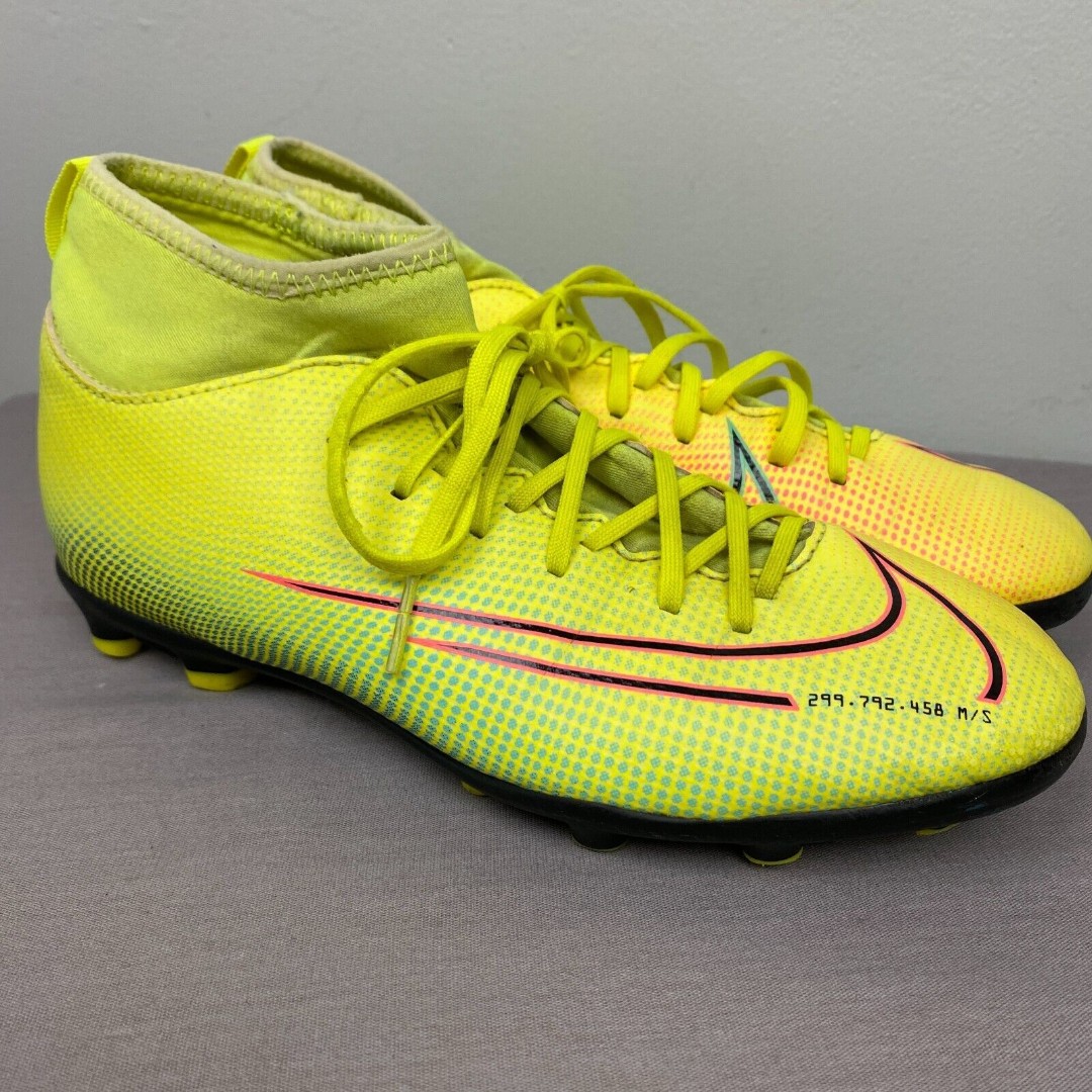 Nike Shoes Youth 4.5Y Yellow Lace Soccer Mercurial Superfly 7 MDS BQ5418-703