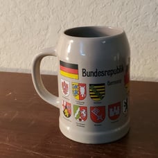EUC. Ceramic German (Bundesrepublik Deutscland) Beer Mug 0.5L