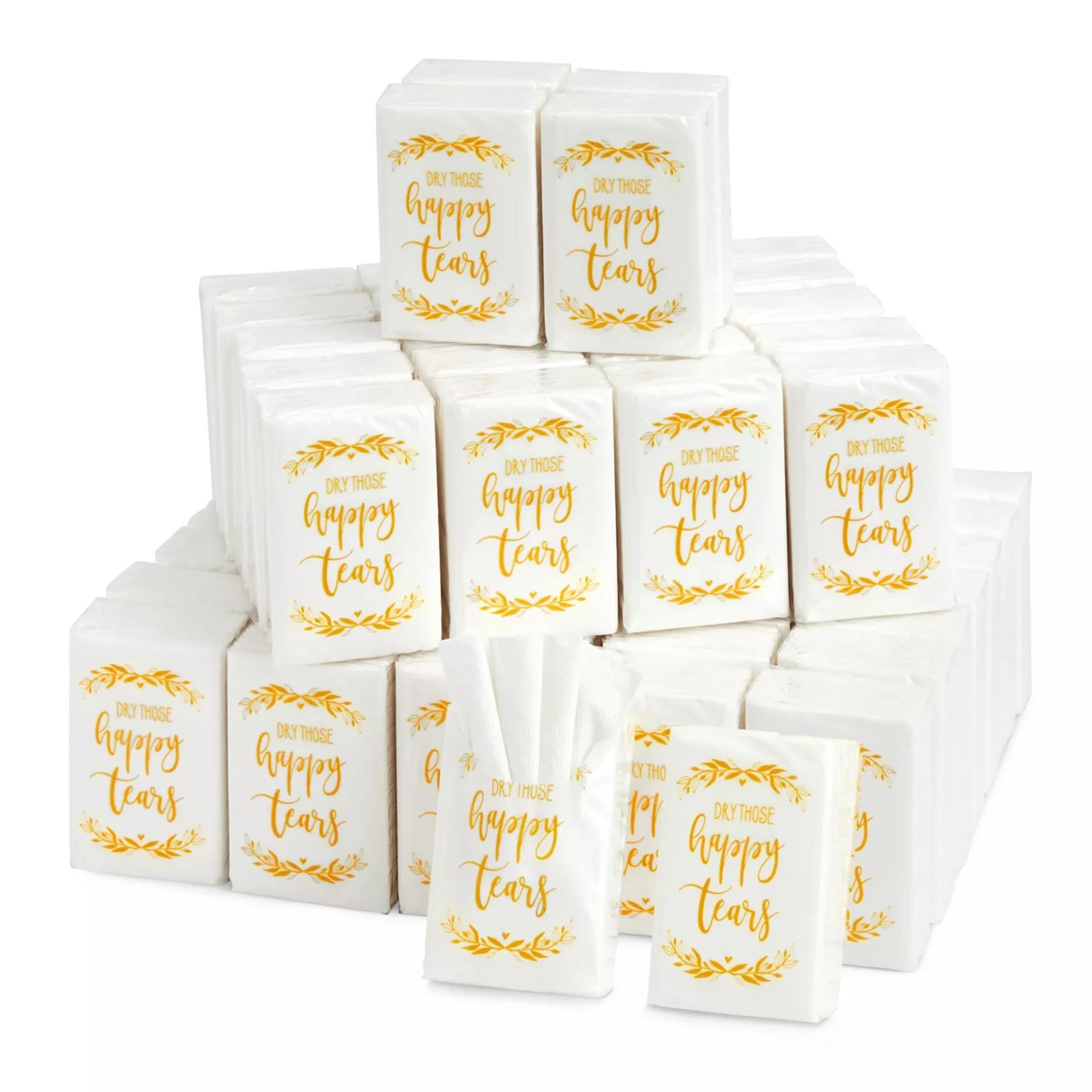 43-pack Wedding Facial Tissue Souvenirs For Guests - Pocket-size Travel Packs