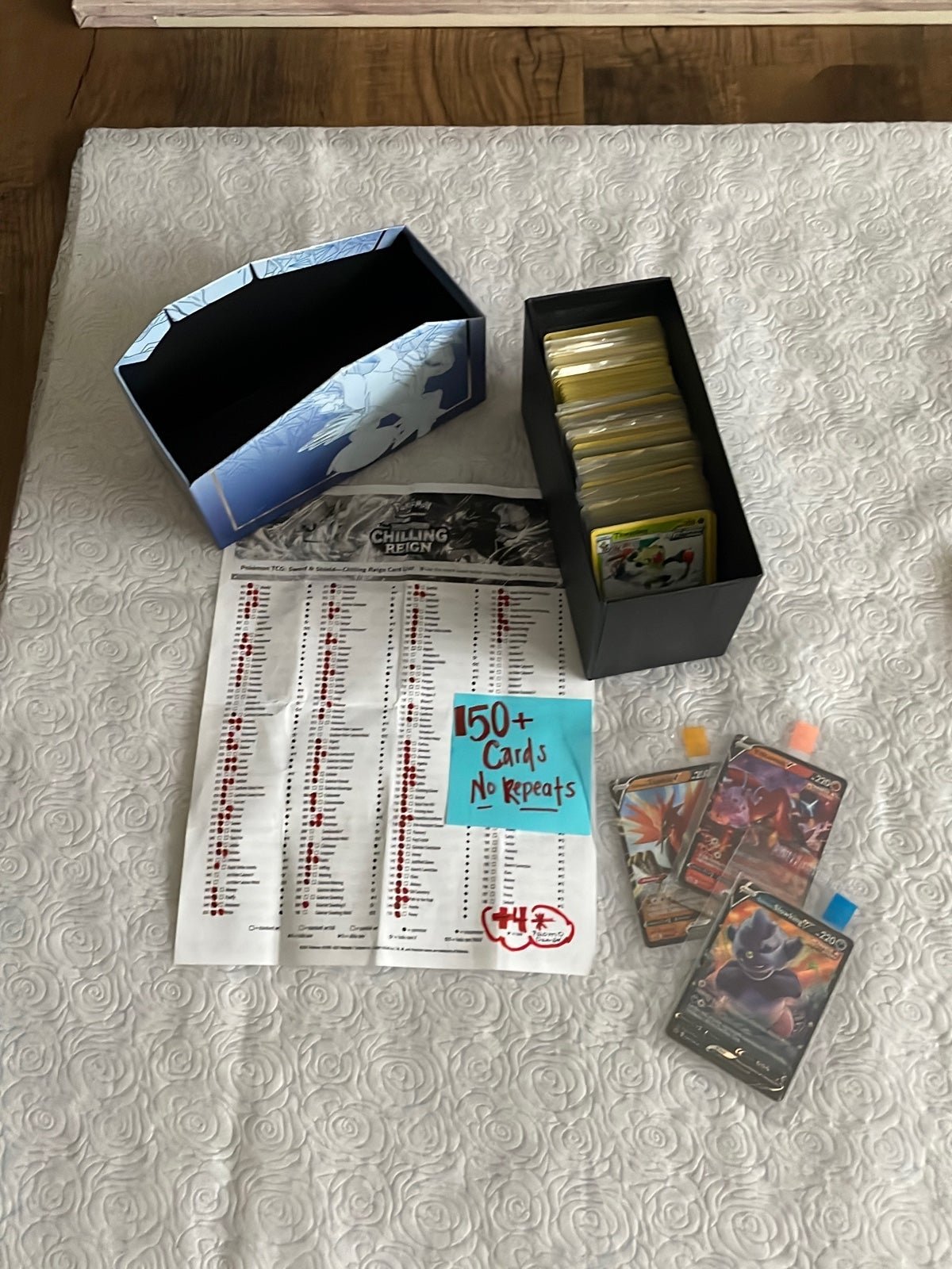 chilling reign Pokémon Card lot over 150 no repeats