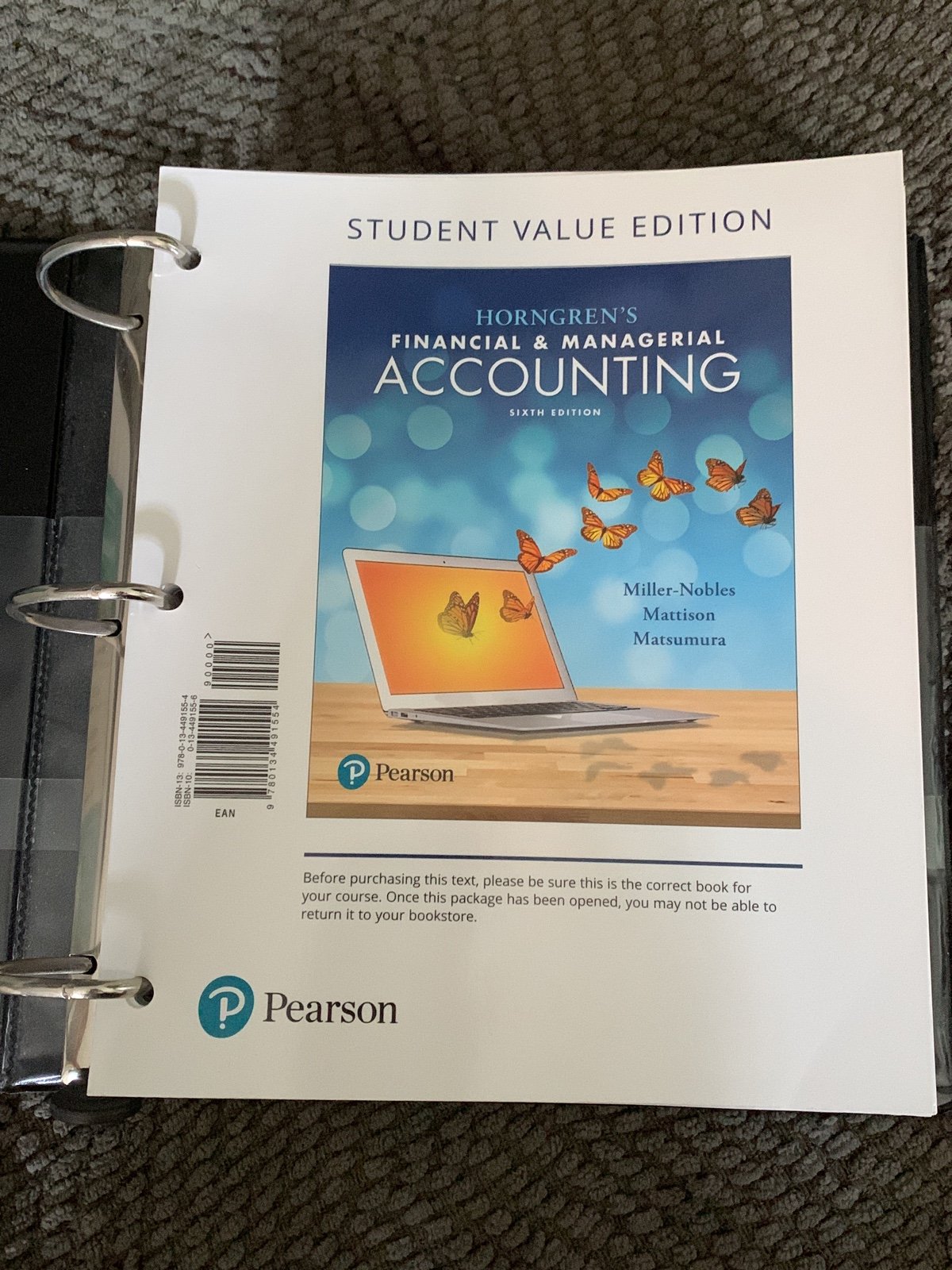 Horngren’s Financial & Managerial Accounting 6th Edition