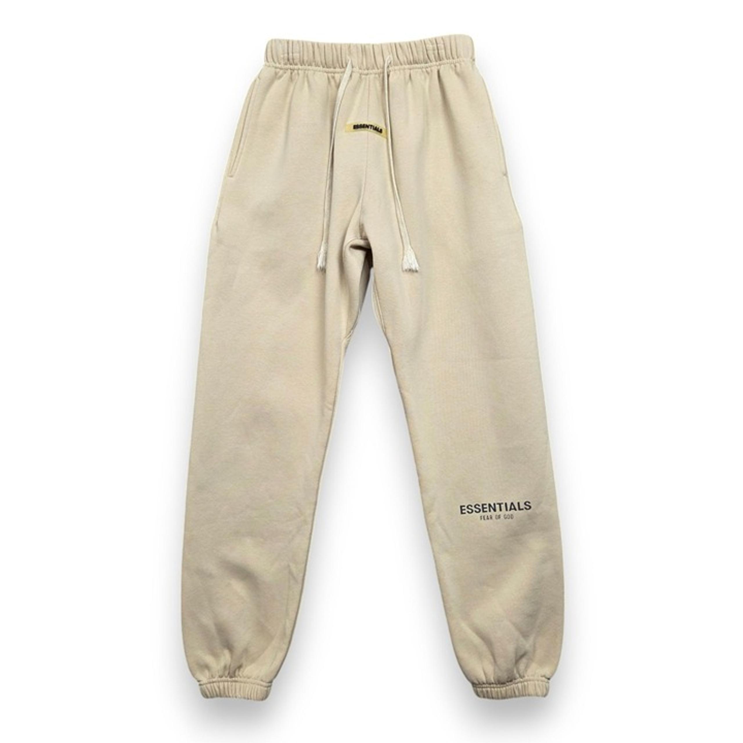 Fear of God Essentials Sweatpants Mens Medium Cream Relaxed Jogger