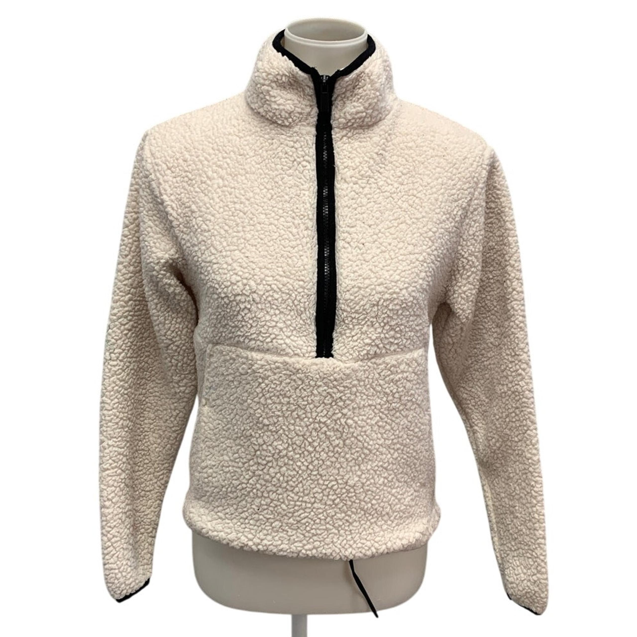 No Boundaries Juniors XS Polyester Sherpa Feel Long Sleeve Half Zip Pullover
