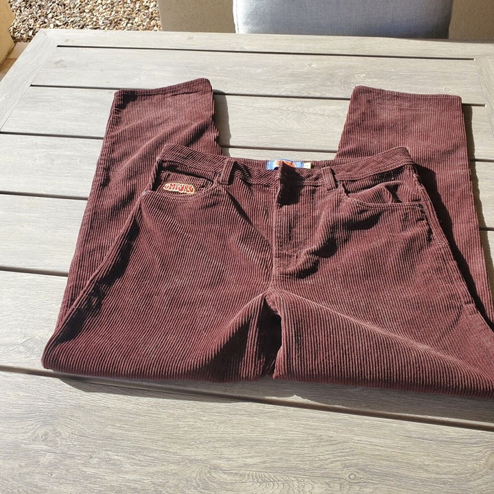 VTG Empyre Relax Fit Brown Corduroy Pants Size Men's 34 Skateboarding Grunge