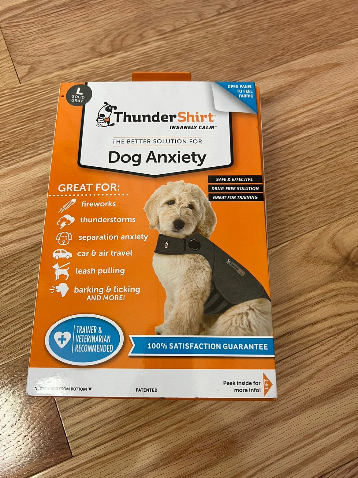 Thundershirt Classic Dog Anxiety Jacket Size L