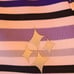 Jofit Womens Stripe Collared Half Zip Stretchable Golf Polo Multicolor Large