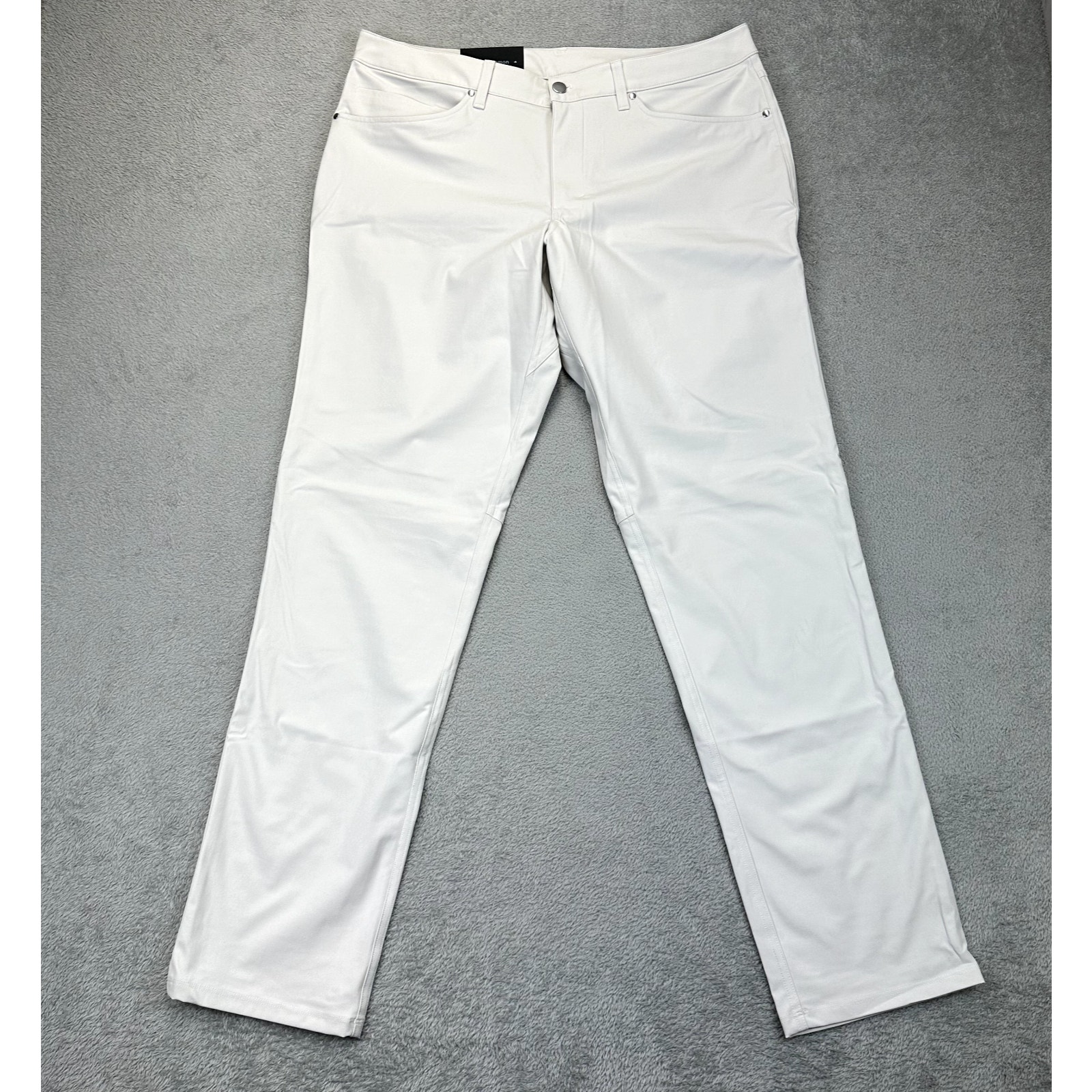 NWT Lululemon ABC Classic Fit 5 Pocket Warpstreme Pants Men's 36x34 Bone White