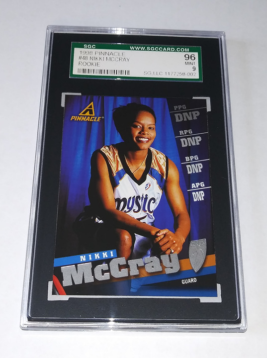 Nikki McCray 1998 Pinnacle Rookie #48, Graded 9