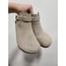 Papillio Birkenstock tan snakeskin wedge heel strappy clog 38 7/7.5