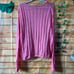 Free People Sweater Bubblegum Pink Angel Soft Combo Alpaca Wool Long Sleeves M
