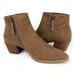 Linea Paolo Women's Windy Snip Toe Block Heel Bootie Tan Size 6