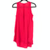 Oscar de la Renta Women's Size S Pink Sleepwear Tank Tie Front Flowy Lace Bottom
