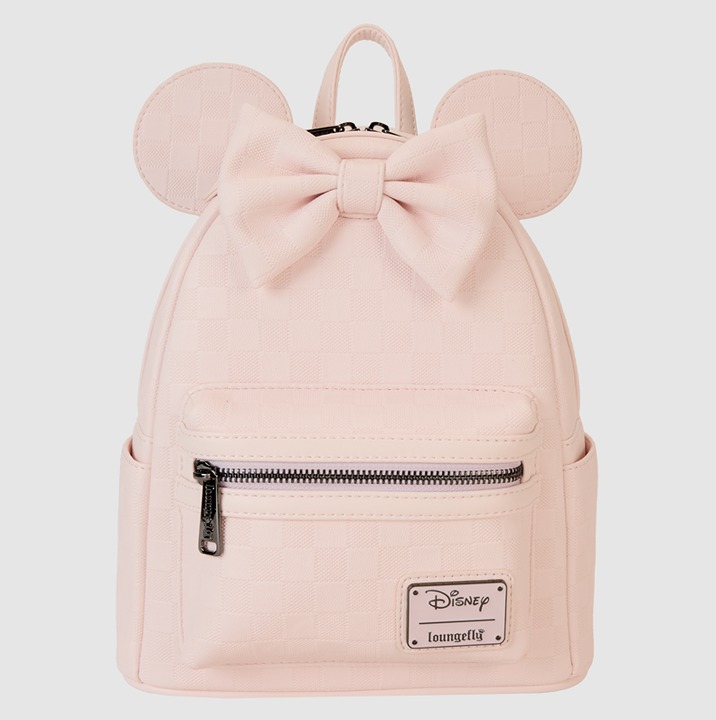 Minnie Mouse Checkered Texture Mini Backpack