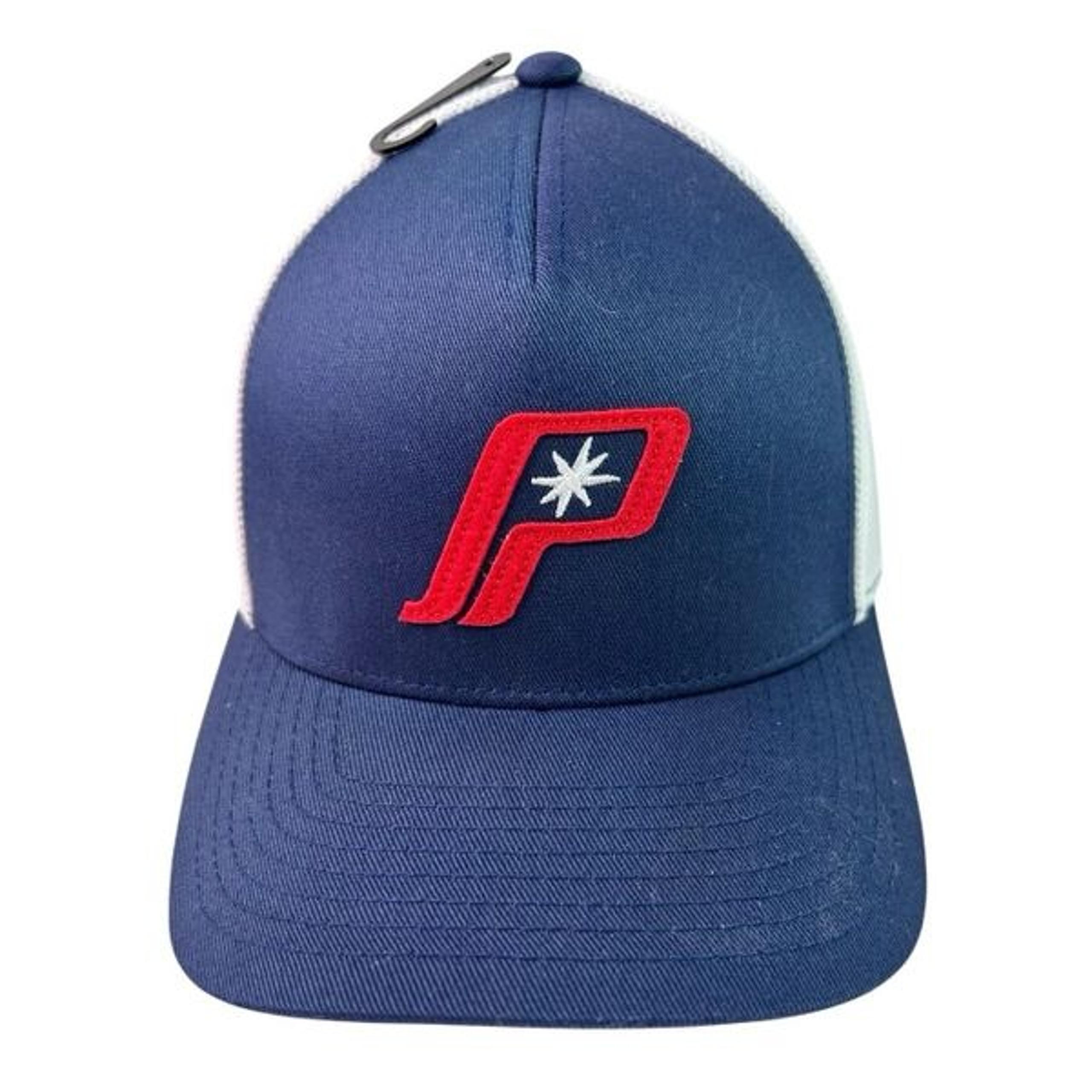 Polaris Off Road Men’s Retro Logo Mesh Snapback Hat Cap New Blue White #2833503
