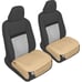 2 Pcs Universal Car Seat Cushions, Front Seats Padded Luxury Cover Tan