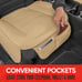 2 Pcs Universal Car Seat Cushions, Front Seats Padded Luxury Cover Tan