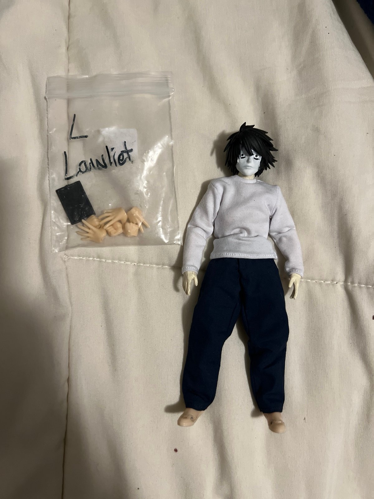 Custom L Lawliet Figure (Death Note)