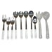 VTG Faceted Clear Lucite Handle Flatware Silverware Stainless Mixed Set Of 10