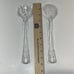 VTG Faceted Clear Lucite Handle Flatware Silverware Stainless Mixed Set Of 10